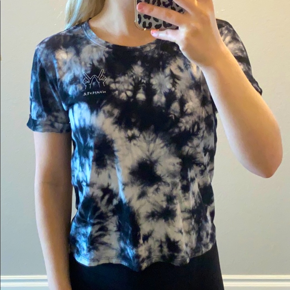 short sleeve tie dye